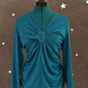 Vintage Ivy Jane Teal Top